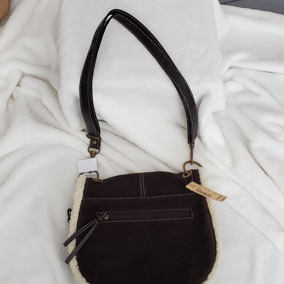 NWT "Decree" Sherpa Trim Purse - Picture 10 of 14